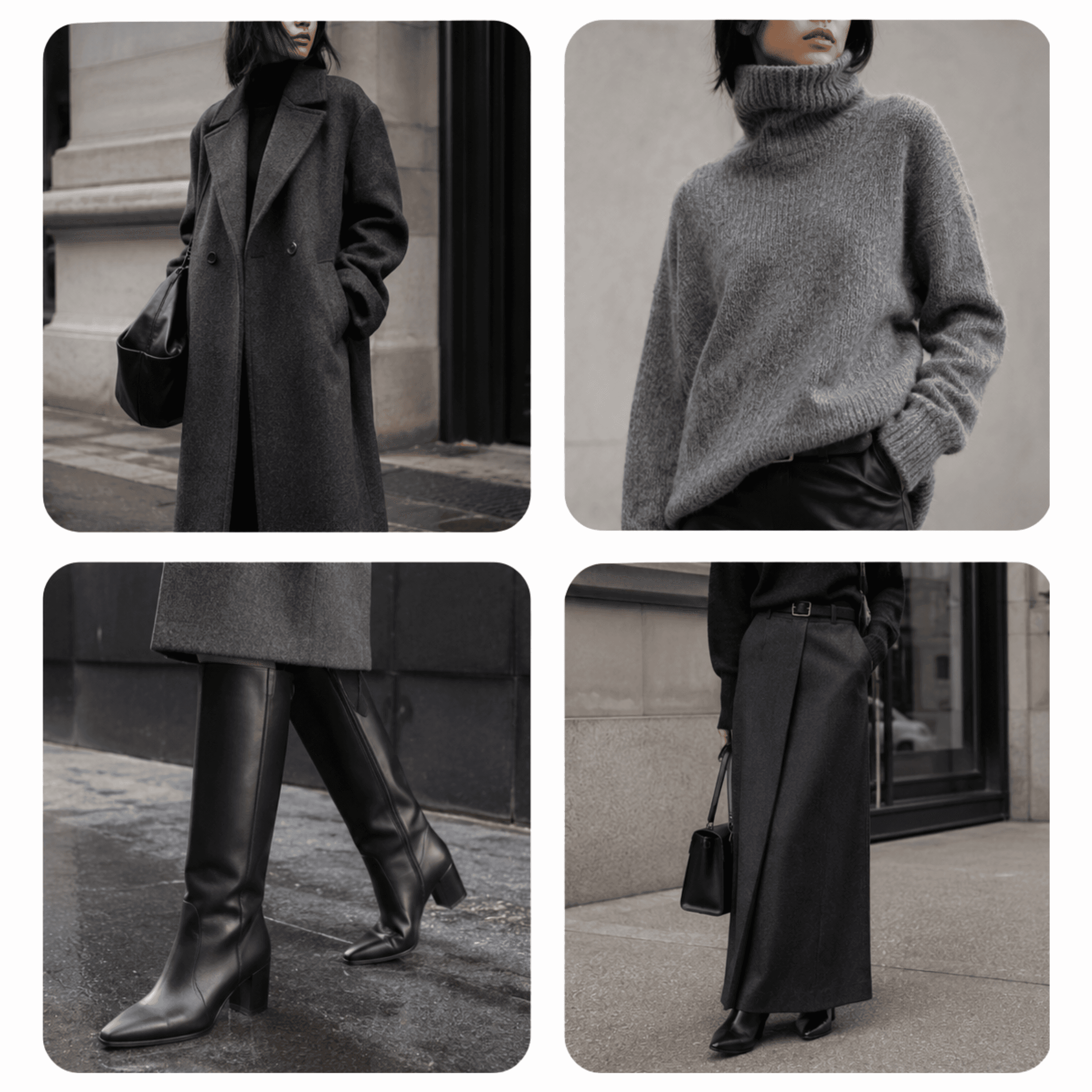 A NYC winter in grey&black